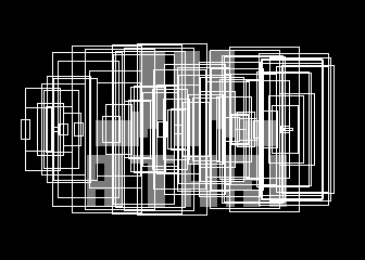 80 Random Moving Rectagles