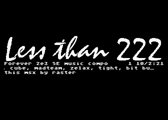 Less Than 222