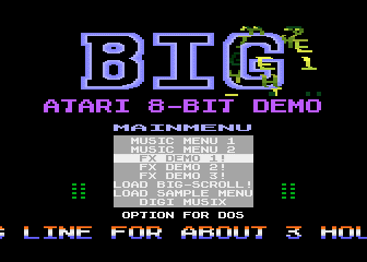 Big Atari 8-bit Demo