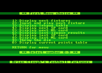 Brian Clough's Football Fortunes