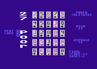 Poker Solitaire