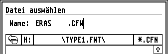 [Screen-shot: Saving a Calamus font from Didot Pro]