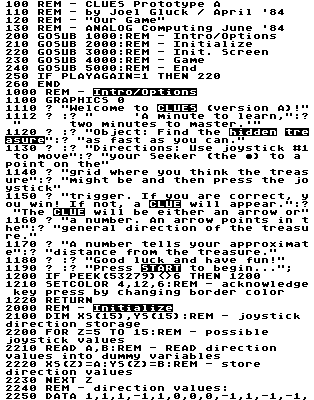 This BASIC listing uses an image to display special characters