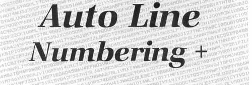 Auto Line Numbering +