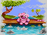 Captain Pork - Piesiu / Agenda   https://demozoo.org/graphics/206156/