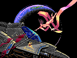 Battle Angel - Odyn1ec / Lamers   https://demozoo.org/graphics/298623/