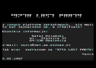 97th Last Party Invitation