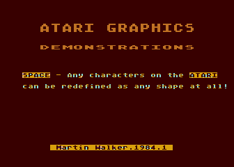 Atari Graphics Demonstrations