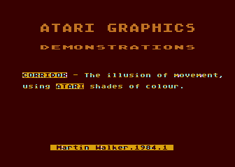 Atari Graphics Demonstrations