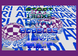 Atari 130XE Shiny Bubbles