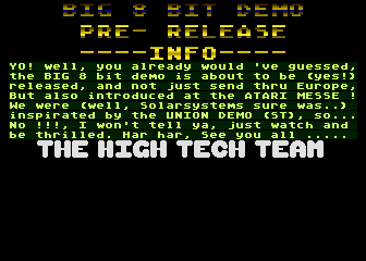 Big 8-bit Demo Pre-release