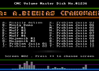 CMC Volume Master Disk No.#1234