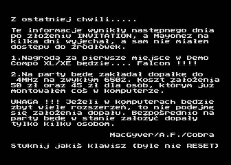Invitation to QuaST Party '97