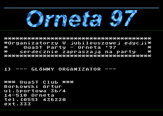 Invitation to QuaST Party '97