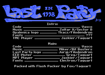 Last Party '98 Invitation
