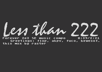 Less Than 222