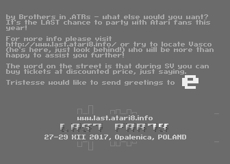 Last Party Invitation