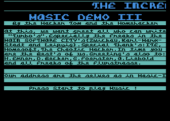 Masic Demo III