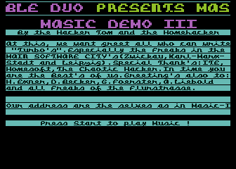 Masic Demo III