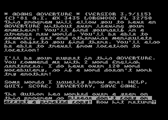 Adventure 5: The Count
