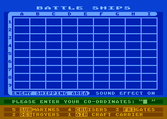 Battle Ships Version II