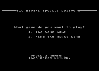 Big Bird's Special Delivery
