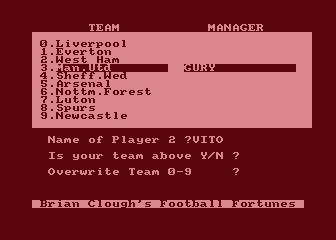 Brian Clough's Football Fortunes