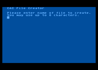 Computer Aided Instruction