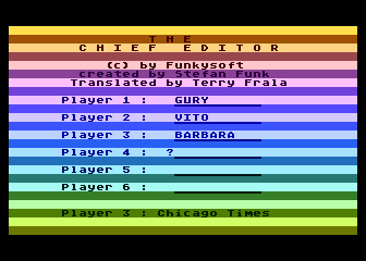 Chief Editor, The