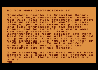 Cranston Manor Adventure