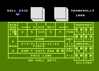 Craps Simulator