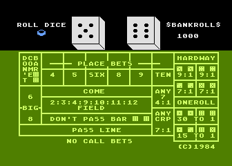 Craps Simulator