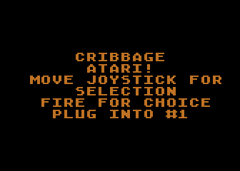 Cribbage Atari!