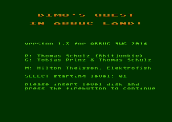 Dimo's Quest in ABBUC Land