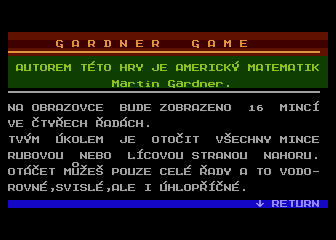 Gardner Game (Gardnerova hra s mincemi) ver.