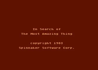 In Search of the Most Amazing Thing