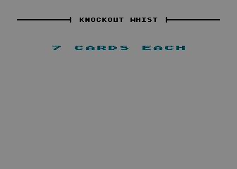 Knockout Whist