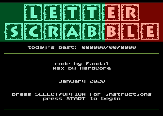 Letter Scrabble