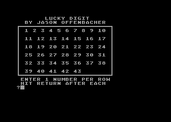 Lucky Digit