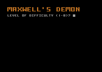 Maxwell's Demon
