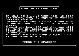 Mega Swear Challenge