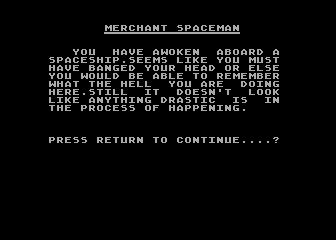 Merchant Spaceman
