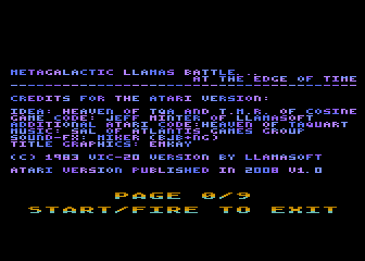 Metagalactic Llamas: Battle at the Edge of Ti