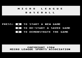 Micro League Baseball