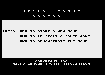 Micro League Baseball (color version)