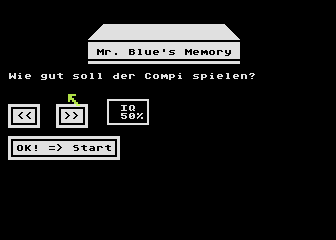 Mr. Blue's Memory