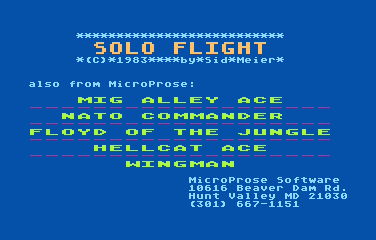Solo Flight