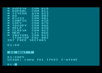 OSS OS/A+ - ATARI version 2.10